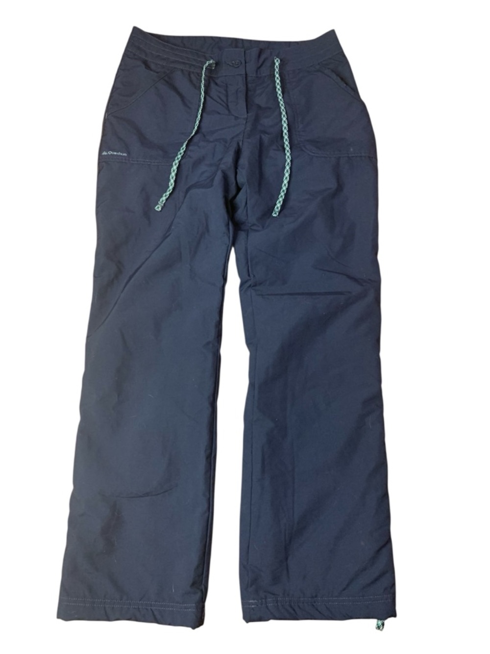 Quechua Decathlon Fleece-Lined Warm Hiking Pants Navy Blue Size 30 (M)